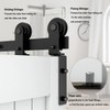 AONAYIOA 36"/3FT Bi-Folding Sliding Barn Door Hardware Kit for 2