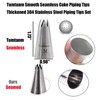 #1M #2D #4B #6B Large Piping Nozzles, 4 pcs Stainless