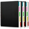 EUSOAR Notebook with Tabs, 3 Pack A4 Letter Size11 x