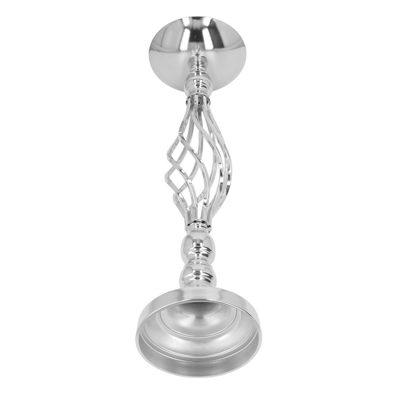Table Candlestick Ornament Iron Twisted Curb Candle Holder Decorative Ornament