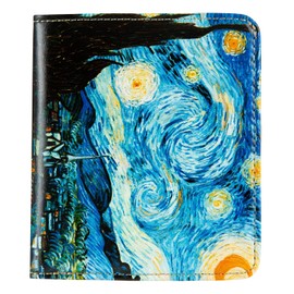 Cartera para mujer con bloqueo RFID, pequeña, compacta, plegable, con bolsillo para viaje, cartera de mujer con ventana para identificación, cartera de dama con mini billetera de viaje, cartera con