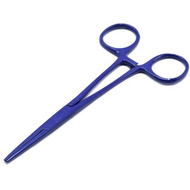 AAProTools Blue Color Mosquito Locking Hemostat Forceps Straight 5" Ideal for All Types of Hobby and First Aid Kit