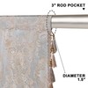 Classic Waterfall Valances for Windows W79 Inch, Gray&Beige