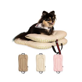 Stroller Cushion for Pets, Stroller not Included, Liner, BerryMore Edition, Harryspet, Pet Mattress, Pet Strollers, Cushion only (Ivory Mint, L)