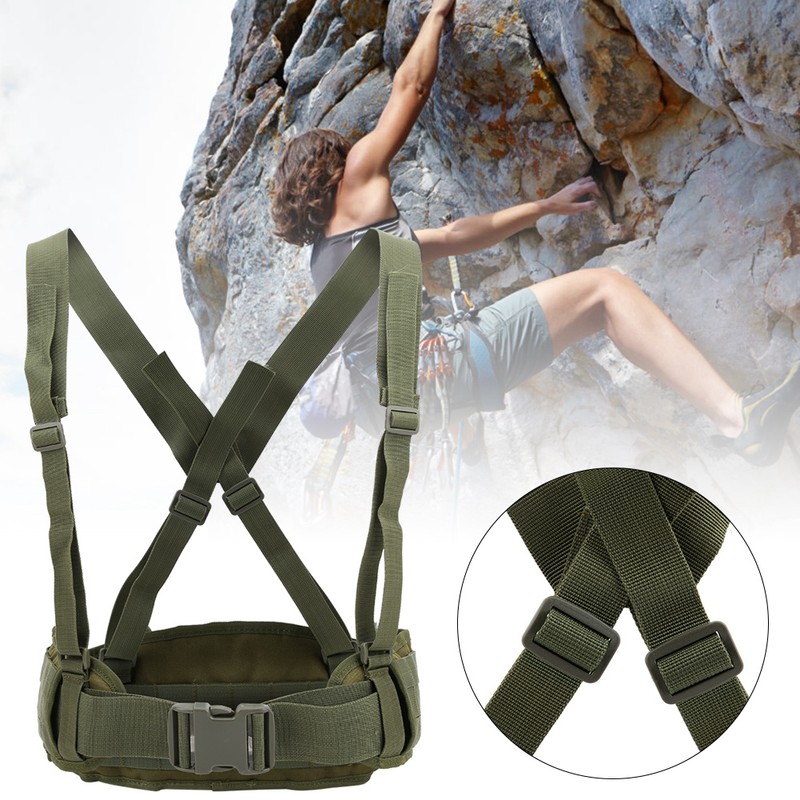Outdoor Multifunctional Combination Shoulder Straps Wide Waist Belt for Climbing