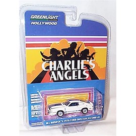 greenlight entertainment Jill Monroe's 1976 F0RD Mustang Charlies Angels white vehicle 1.64 scale limited edition diecast model