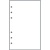 Compact Size Blank Pages Planner Insert, Sized and Punched for