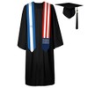 72 Inch Honduras Flag and USA Flag Graduation Sash Unisex