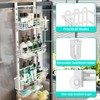HapiRm 4 Tier Over the Door Shower Caddy, Hanging Shower