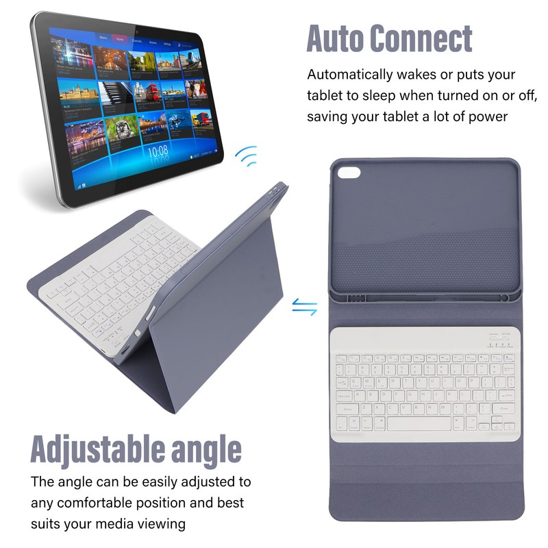 Tablet Wireless Bluetooth Keyboard for IOS Magnetic Keyboard and Detachable