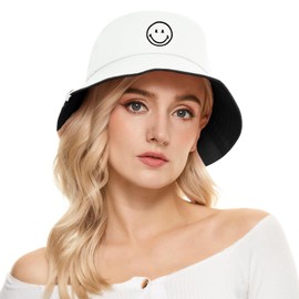 Unisex Bucket Hats Beach Summer Sun Hat with UV Protection for Women Men SmileyWorld®