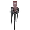 Zeluga 20-412 Premium Leather 3 Rings Spud Wrench Holder, Heavy