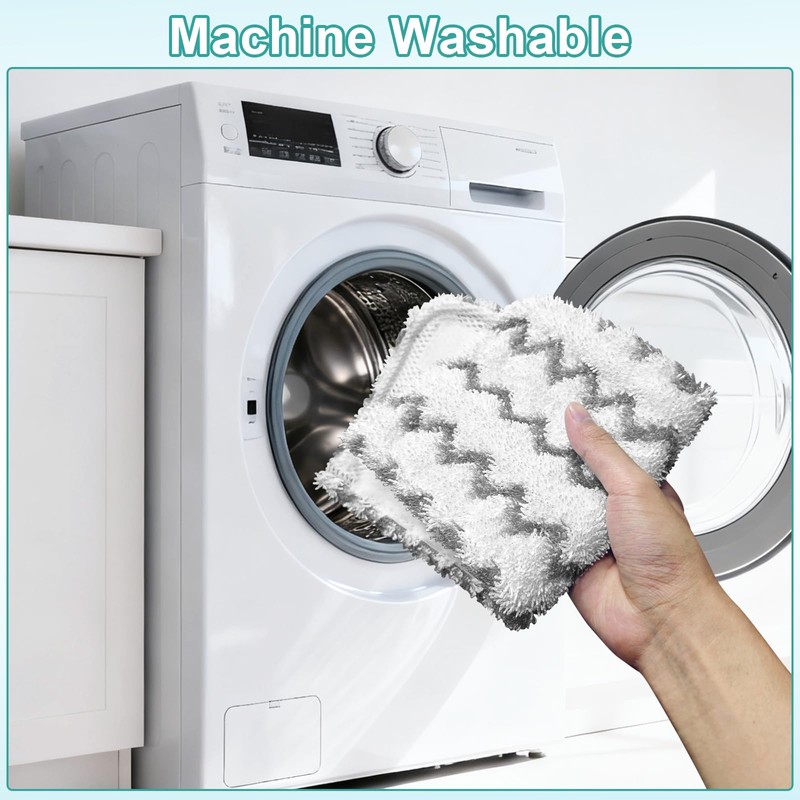 Jikefa 4PCS Steam Mop Pads Compatible with Shark Steam Mop