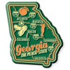 Georgia Premium State Magnet by Classic Magnets, 2.2" x 2.5",