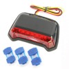 Universal Fender Mount LED Tail Lamp Black Body Red Lens