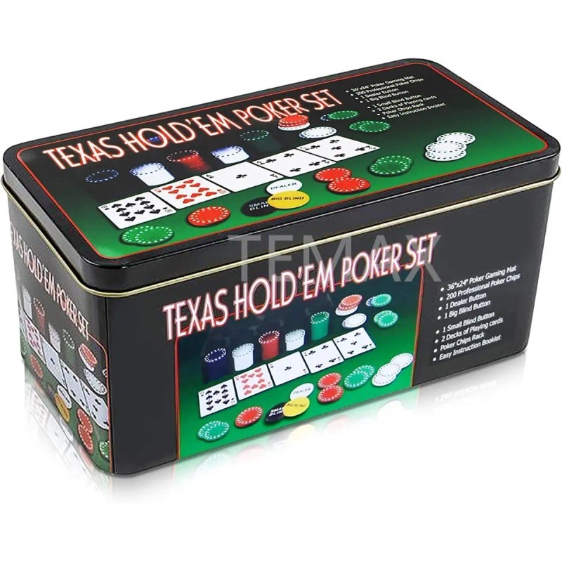 Set De Juego De Póquer Texas Holdem