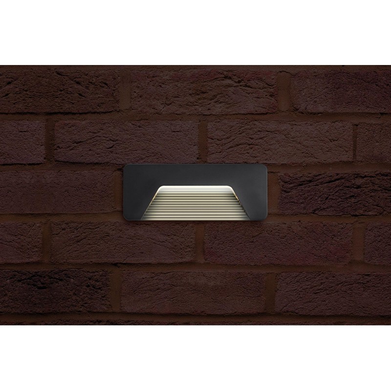 PathLux Surface Brick Light IP65 3w 150lm 3000K Dark Grey