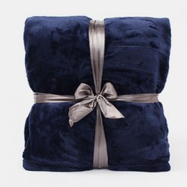 Insulation Microfiber Cozy Blanket Promotional Big Blanket Leisure Blanket Camping Navy Flannel 150X200 student 2ea