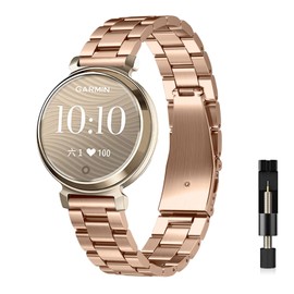 SeGinn Band, Compatible with Garmin Lily 2 Active / Garmin Lily 2 Replacement Band, Stainless Steel, Adjustable Size, Adjusting Tool Included, Strap, Business Style, Skin-friendly, Replacement Belt