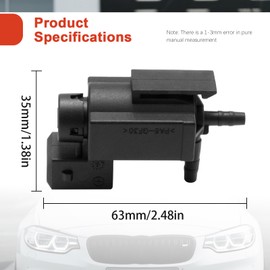 JUUDDENPARTS 11741742712 Electric Switchover Valve, Replacement for 1 Series E81 118d E82 E87 120d 3 Series E46 E90 318d E92 320d Compact E46 318td, Replaces 11747810831