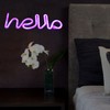 LED Neon Sign Hello Letters Neon Light Wall Decor for