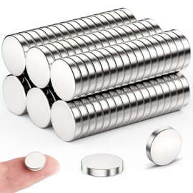 FINDMAG Pack of 50 10 mm x 2 mm Small Magnets Strong, Fridge Magnets, Strong Magnets for Magnetic Board, Magnets Small, Mini Magnets Fridge, Whiteboard Magnets for Crafts, Parts Assembly