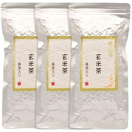 mita Sayama Genmaicha with Matcha Tea, 3.5 oz (100 g), Set of 3