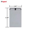 Legrand Pass & Seymour CA26GV Cast Weatherproof Outdoor Cover, 1