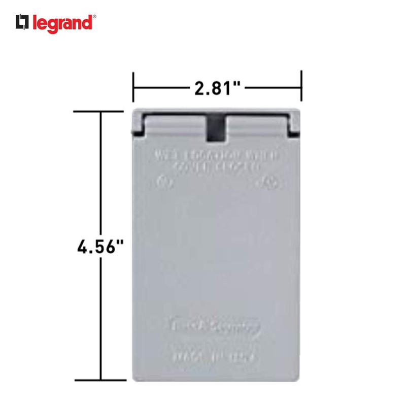 Legrand Pass & Seymour CA26GV Cast Weatherproof Outdoor Cover, 1