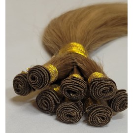 Hair Faux You 20″ Rooted Hand-Tied Weft Hair, 100 grams,100% Human Remy Ombre Hair Extensions #T6-8/20