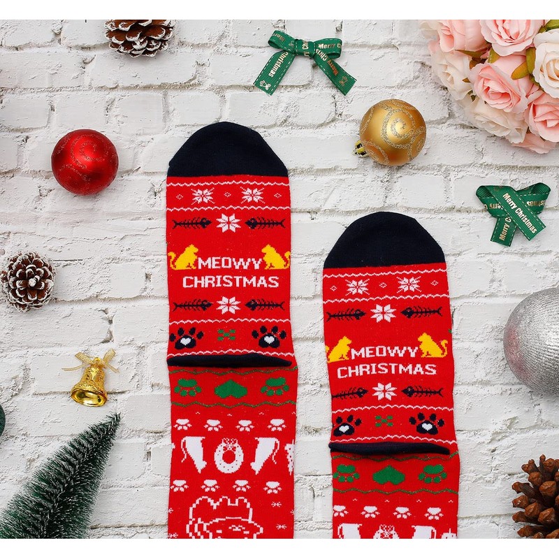 IRISGOD Funny Christmas Socks for Men & Women - Novelty