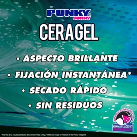 Punky Junky Wax Gel 9.52 Ounce Wet Look Hair Styling Agent for All Day Hold