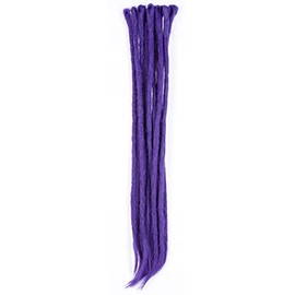 DreadLab - Synthetic Dreadlocks Crochet Extensions 10 Pack Single Ended (Purple)