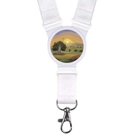 'Bigfoot Spotted in a Serene Field' Neck Strap/Lanyard (LY00032291)