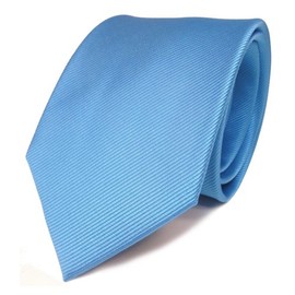 Designer Silk Tie Blue Rep Baby Blue Plain Silk Tie