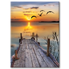 LZLHDE Diamond Painting, Diamond Painting Adults, Diamond Painting Pictures 5D Landscape DIY Mosaic Making Craft Set Suitable as a Gift, for Relaxation and Wall Decoration (30 x 40 cm)