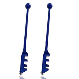 Glass Cutter Tools DIY Glass Cutting Kit 2 mm – 8 mm Pencil Style Oil Feed Carbide Tip Mirror Cutter Kit Professional for Stained Glass, Window Panes,Custom Picture Frames and Tile-2 Pieces(Blue)