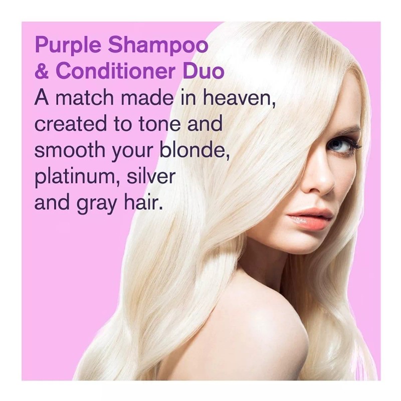 Bold Uniq Champú Y Acondicionador Morado Para Cabello Rubio