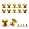 Jiozermi 24 Packs Mini Drawer Pulls, 0.39 Inch Diameter Round