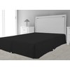 Intemporel Timeless Intermediate Storage Bed Spring Microfibre, Polyester, Black, 160