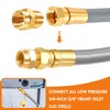GasSaf 8 FT Natural Gas Grill Hose with Quick Connect
