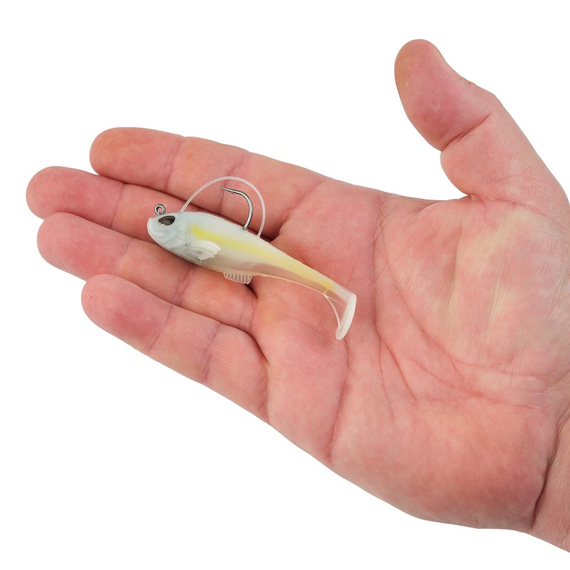 Berkley Powerbait Agent E Fishing Soft Bait, HD Chartreuse Shad,