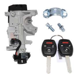 ZPZPHOM Ignition Switch Lock Cylinder 46 Chip Immobilizer Keys with PANIC 4 Button for Honda Civic 2006 2007 2008 2009 2010 2011 CR-V 2007-2011 Fit 2009-2011 06350-SAA-G30 35100-SDA-A71