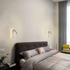 MOLUOLA LIGHTING LED Wall Lamp Bedside Reading Light Plug-in 3W