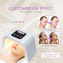 7 Colors Led Facial Mask Facial Skin Care Machine Facial -Skin Rejuvenation Tool