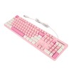 104 Keys Wired Keyboard 3 Colors Cute Gaming Keyboard USB