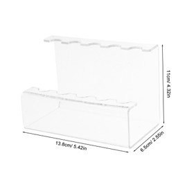 SHINEOFI Clear Acrylic Pen Holder for Markers Pencils Brushes Slot Display Stand for Desk Organization and Home Use Sturdy and Versatile Storage