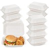 50pcs Strong Clamshell Takeaway Burger Boxes, 7" X 5" -