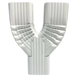 GutterWorks.com ALUMINUM DOWNSPOUT Y FUNNEL - 2X3 CLAY