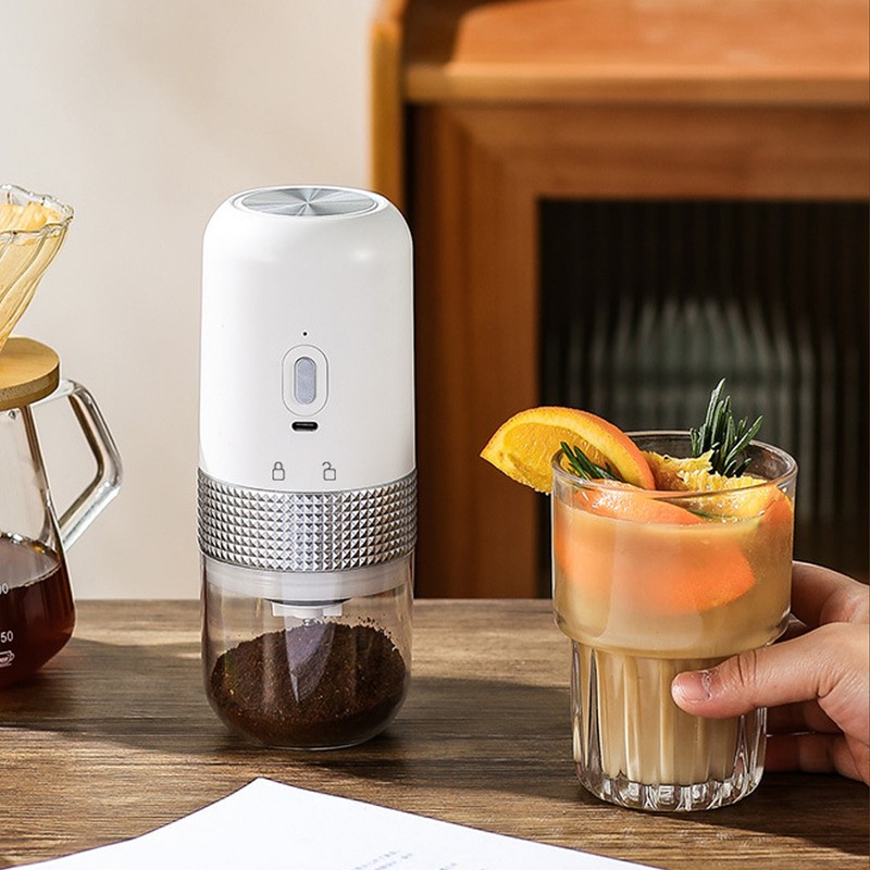 Electric Coffee Bean Grinder Dry Wet Dual Use 1500mAh Small
